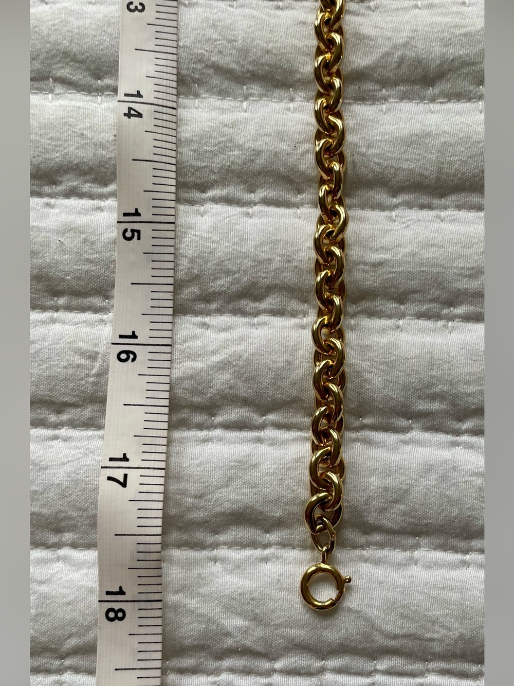 Vintage Gold Rolo Link Necklace - Picture 11 of 13